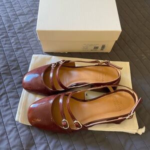 Sezane Paula Babies 
Elegant Brown Leather Women's Shoes